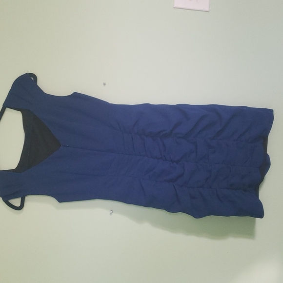 Nanette Lepore Blue Ruched Mini Dress - Picture 6 of 6